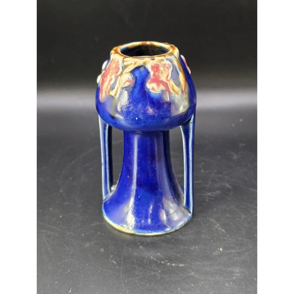 Topsy Turvey Vase Upside Down Unique and Rare Cobalt Vase